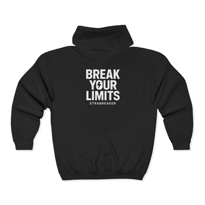 Break Your Limits Zip Hoodie — Motivational Full-Zip Sweatshirt
